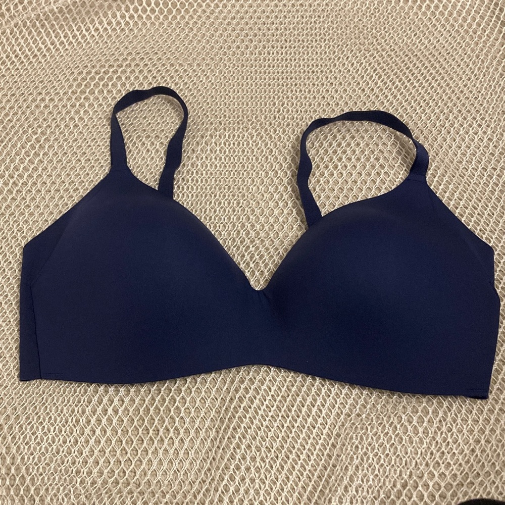 Seamless Wireless XL Navy Blue Bra